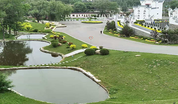 沈陽墓園中的水